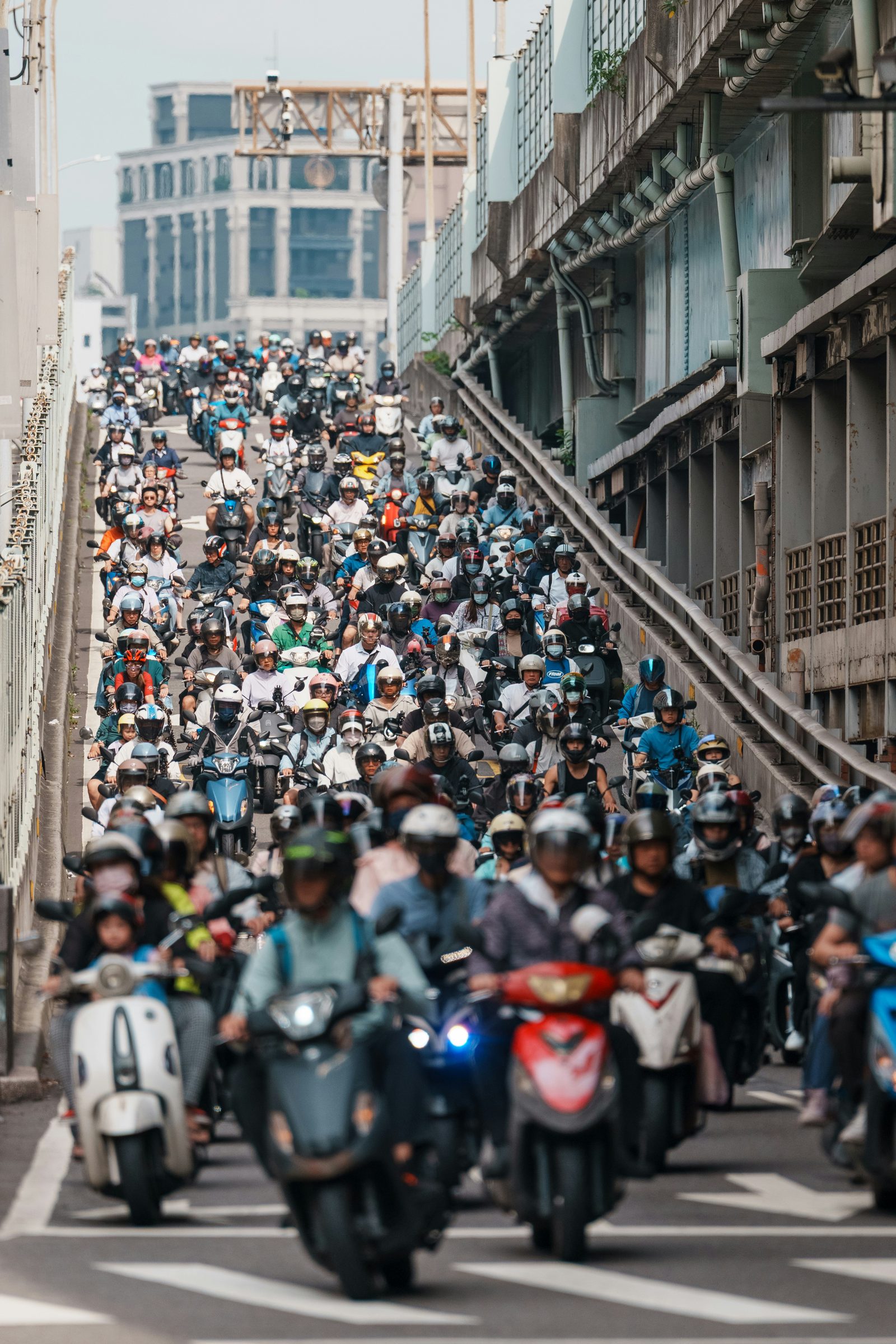 Respeto mutuo — motociclistas en la vía